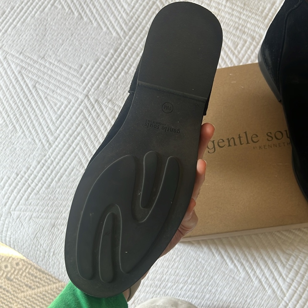 Emma Bootie Black Suede Ankle Boots - Picture 10 of 12